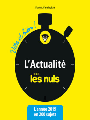 cover image of L'Actualité pour les Nuls vite et bien